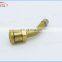 DeLin truck single bend tyre valve tractor brass factory seal clamp-in tyre valve V3-20-1HX