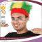 cheap promotion world cup red headband with attached green hair party wig