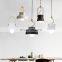 Nordic Macaron Teapot Creative Modern Minimalist Pendant Lamp Wooden Ring Bar Restaurant Chandelier