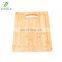 Kitchen Rectangular Bamboo Cutting Board with Groove and Handle