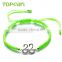 Topearl Jewelry Cubic Zirconia Women Accessories Swan Couple Charm Hand-knitted Bracelet 9SB09