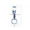 Alloy Baking Blue Key Ring Open Key Spring Snap Fastener Car keychain Car Key Ring Cell Phone Chain Bag Pendant