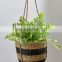 Natural Eco Friendly Seagrass Hanging Planter Pot Basket From Vietnam