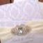 Velvet Flocked Pattern White Ribbon Brooch Paper Wedding Card Luxury Wedding Invitation Box                        
                                                Quality Choice
