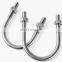 JRSGS High Polished Stainless steel U Bolt Metric Thread bolt and Nuts