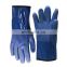 Blue Large PVC Cold Condition Gloves PVC Palm & Fingers Coating Terry Insulation Rough Finish Chemical Treatment Thermal Gloves
