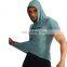 custom printed plain blank hoodie tshirt wholesale short sleeve quick dry sports gym polyester spandex mens t shirt with hoodie