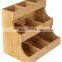 Nature Bamboo Friendly Environment Good Quality Tea Bags Storage Organizer Kitchen Storage Organizer