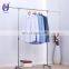 Portable Retractable Steel Wheeled Clothes Dryer Stand Rail