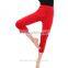 2517 Roll Down Dance Wear Capri Yoga Leggings, Shine Sport Leggings