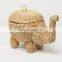 High Quality Elephant Rattan Storage Basket Creative Natural Woven basket Wholesale Supplier