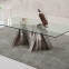 Wholesale modern stainless steel coffee table living room marble coffee table