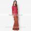 2016 fashion design baju kurung with lace indonesia BJ043