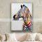 beautiful colourful zebra for wall art decoration picture canvas oil painting