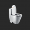 Stainless steel toilet seat