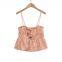 European And American Style 2025 New Linen Blended Vacation Style Camisole Vest