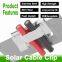 Wholesales SCC 90 6S 2 Stainless Steel 301 Good Looking PV Wire Clip Solar Panel Cable Clips