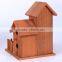 new unfinished wooden bird villa cage bird house wholesale