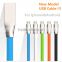 1M/3.3fFT 7 Color LED Metal USB Cable 8 pin and Charging Charger Cable for iPhone6 6 plus 5 5s iPad for ios 8 ios9 1M