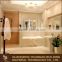 Stylish unframed shower room mirror