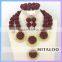 Mitaloo Latest Nigerian Wedding Beads Jewerly Set Wedding Set Jewelry High Quality African Jewelry Beads Set MT0003