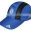 embroidery blue custom dry fit running cap