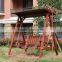 Outdoor solid wood outdoor garden swing hanging wooden swing