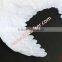 White Fabric Angel Wings Turkey Marabou Feather Christmas Ornament