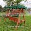 outdoor wooden garden swing bench with canopy