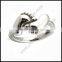 Custom wholesale adjustable silver ring