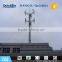 hot dip galvanized steel three tube tower telecom tower