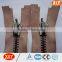 high quality black oxidized teeth open end metal zipper