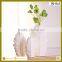 Set of 3 modern brief abstract china ceramic white tall vase for hotel decor