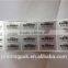 Custom silver aluminum barcode round packaging label stickers