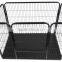 large heavy duty square tube dog crate kennel with ABS tray