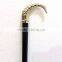 Designer silver fish handle walking stick/Black rose wood walking stick/ wk1135