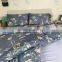 New design reactive printed bedding sets dark gray color printing duvet cover and pillow covers