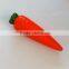carrot shaped pu foam ball vegetable promotional gifts