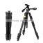 Q620 3 way panhead 32mm tube golden digital video camera tripod 183cm telescopic 20kg load photographic camera tripod