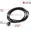 Sea Water Black Tahitian Pearl Necklace With Leather Cord