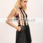 Stripe ladies tops latest design blouse with high neck                        
                                                                                Supplier's Choice