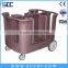SC3-A01adjustable pan cart use in restuarant PE adjustable dish cart