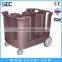 SCC brand LLDPE dish-type serving carts for storing plates, dishes or serving trays