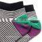 Cheap striped men socks special socks colorful ankle socks boat socks wholesale