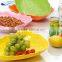 BPA free leaf design plastic fruit tray