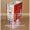 counter top metal snacks display fixture with simple design