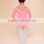 girls ballet leotard with skirt,kids pink ballat skirt,ballet dress with ribbon decorated