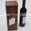 High quality luxury square leather red wine box with buckle