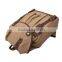 Canvas Leather Backpack With Drawstring Closure