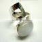 Natural Rainbow Moonstone Hammered Sterling Silver Ring,Blue Fire Rainbow Moonstone Jewelry, Antique Designer Jewellery